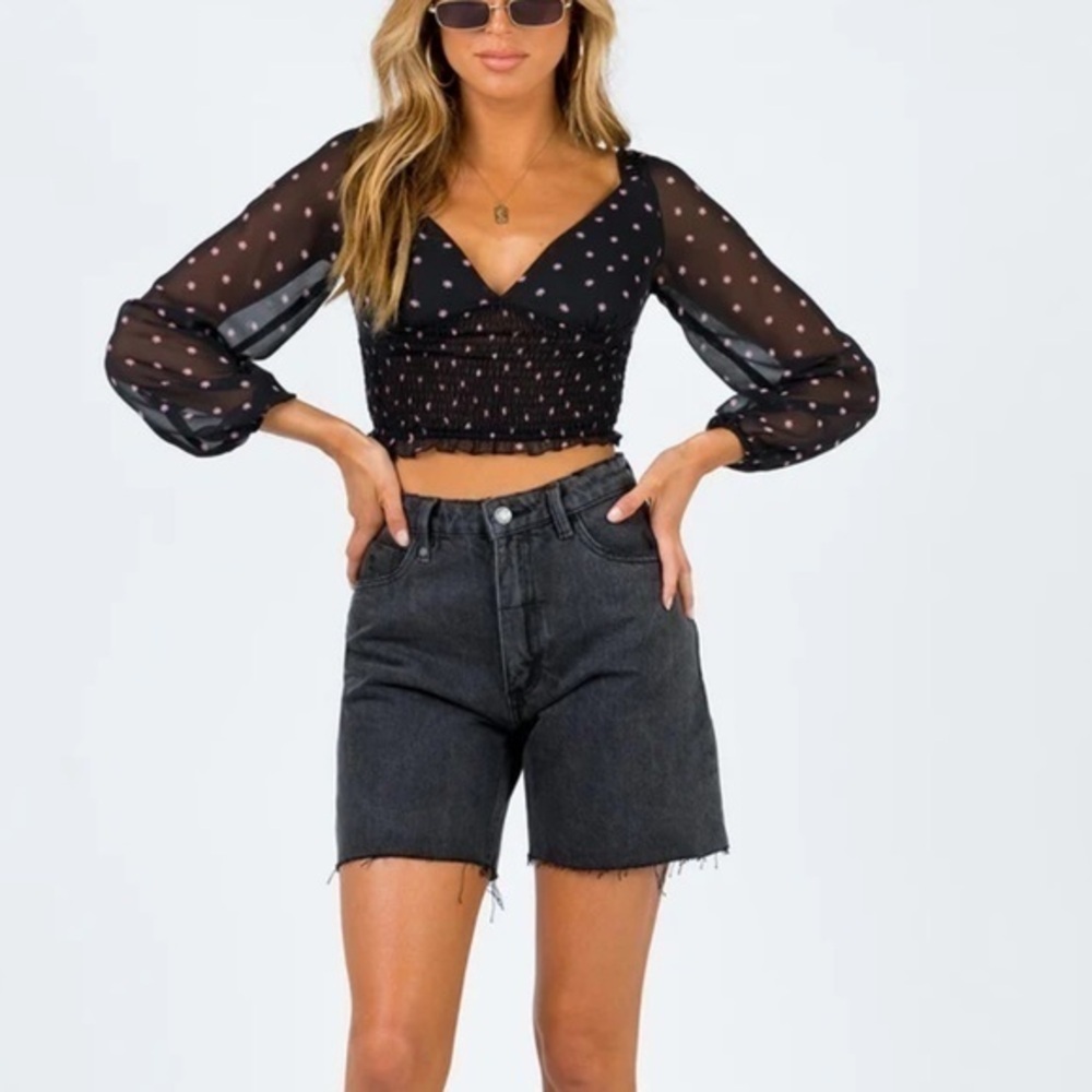 Princess Polly KINGSTON TOP BLACK